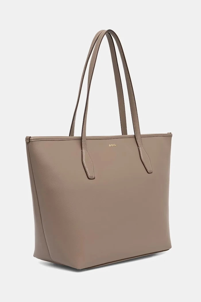 BOSS Sandy Zip Shopper kadın suni deri alışveriş çantası
