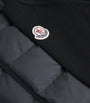 Moncler Black Cotton Down-Front Cardigan