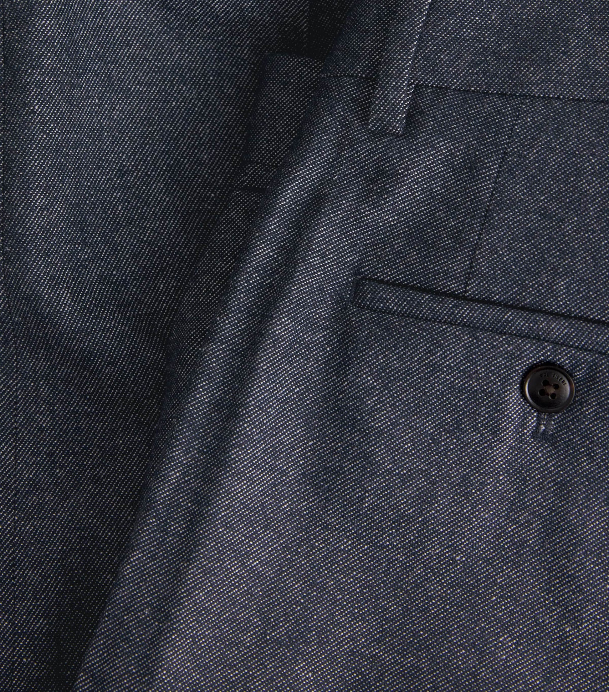 Cotton-Blend Flat Front Trousers