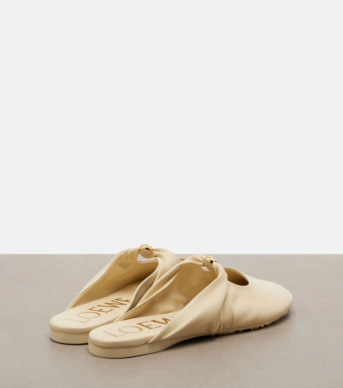 Loewe - Pebble Soft leather mules