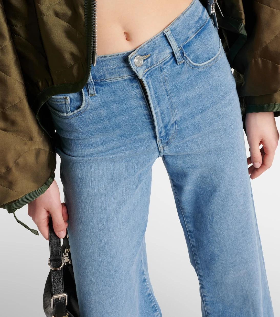 Frame - Le Slim Palazzo high-rise wide-leg jeans