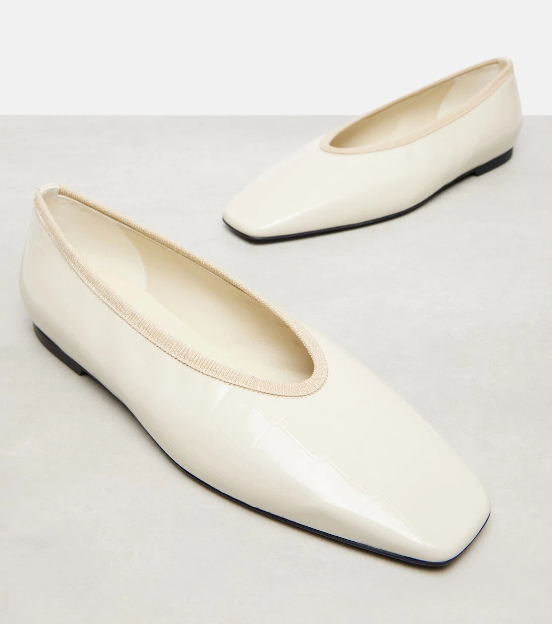 Toteme - Patent leather ballet flats