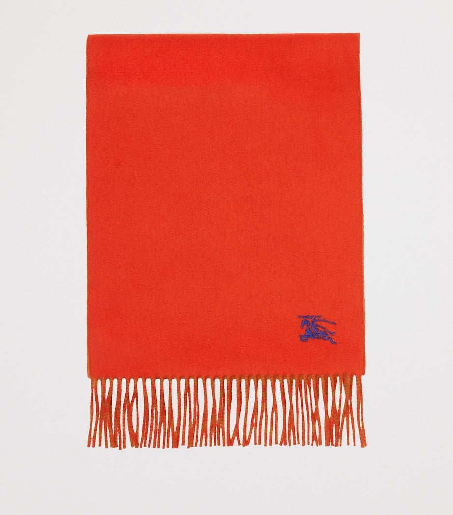 Orange Cashmere Reversible EKD Scarf