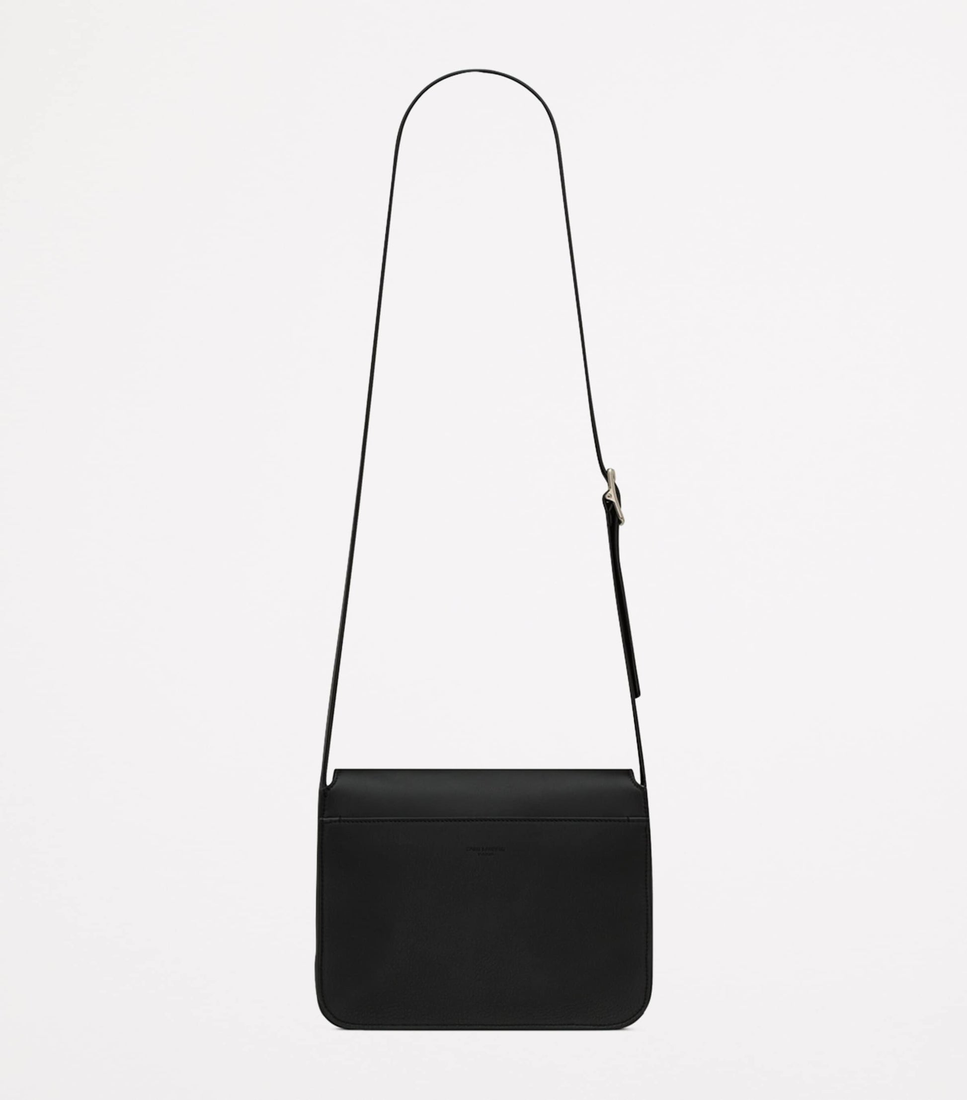 Small Leather Logo Messenger Bag