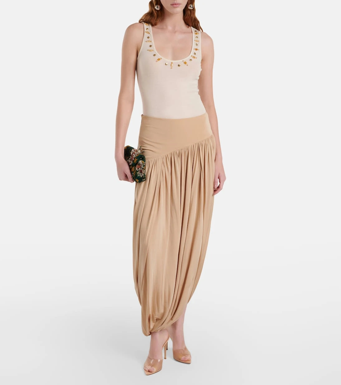 Xu Zhi - Beaded wool tank top