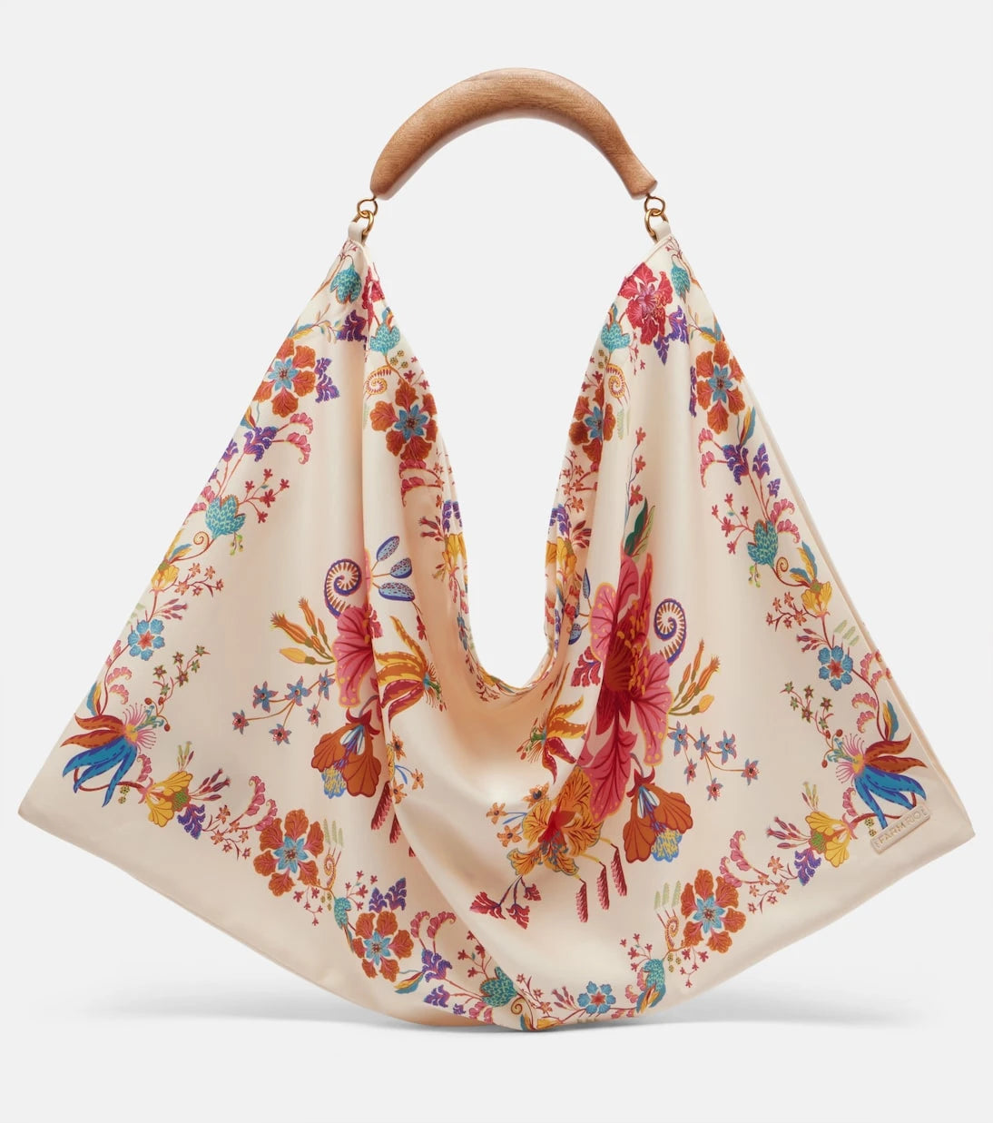Farm Rio - Scarf Medium floral satin tote bag