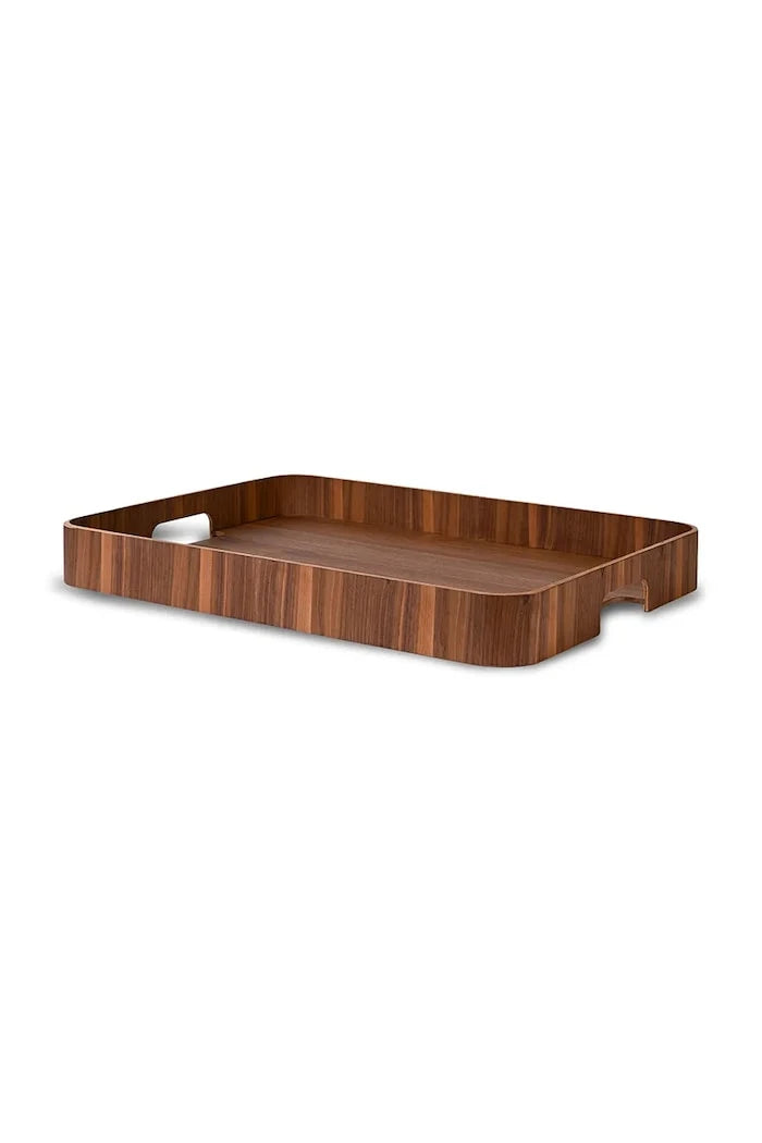 Sagaform ceviz ağacından servis tepsisi 55 x 40 x 6 cm