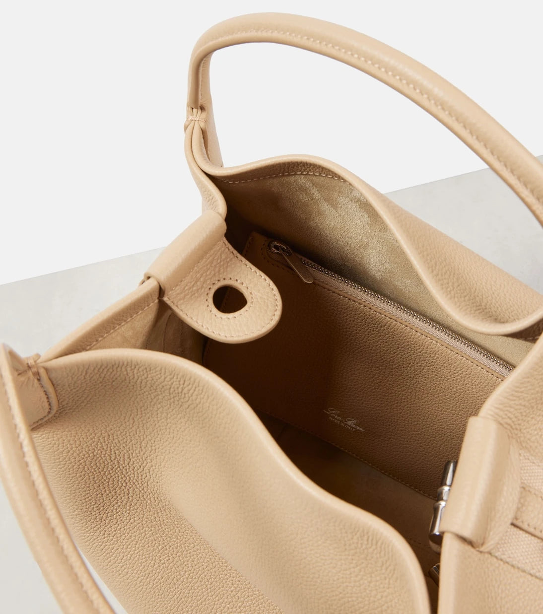 Loro Piana - Bale Large leather shoulder bag