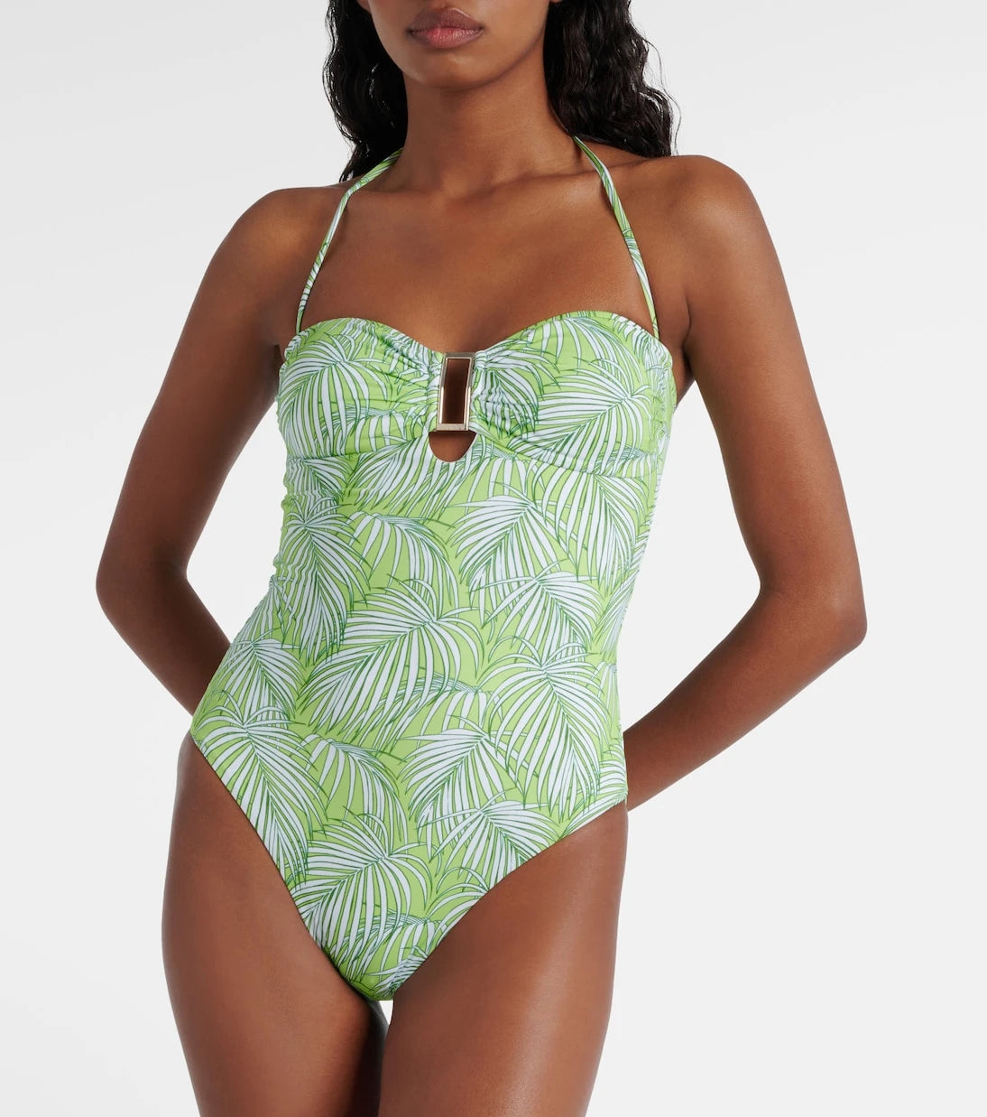 Melissa Odabash - Como printed strapless swimsuit