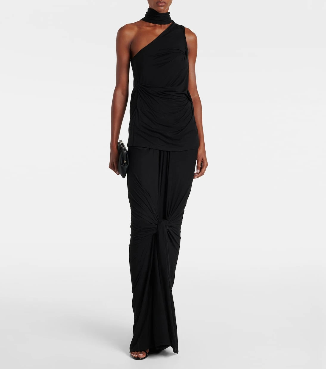 Entire Studios - Draped jersey maxi skirt