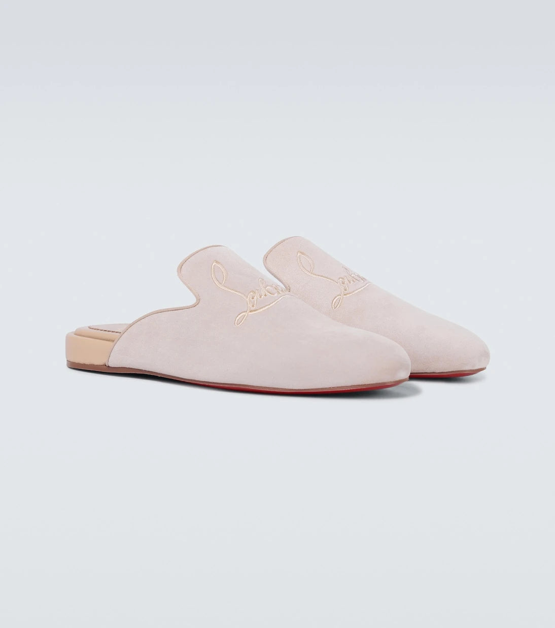 Christian Louboutin - Navy Coolito Flat mules