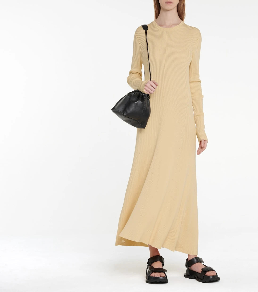 Jil Sander - Wool-blend midi dress