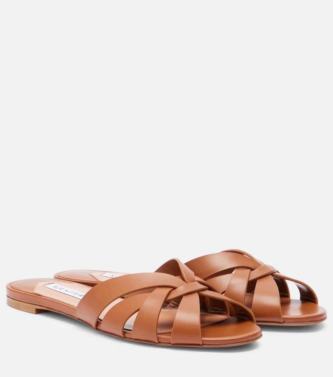 Aquazzura - Copacabana leather slides