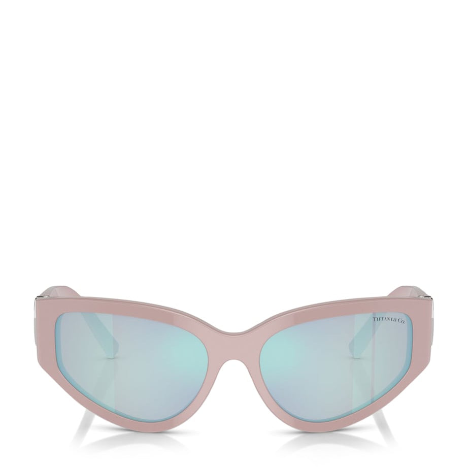 Tiffany & Co. Pink Acetate Heart-Detail Sunglasses