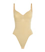 Skims Beige Seamless Sculpt Thong Bodysuit