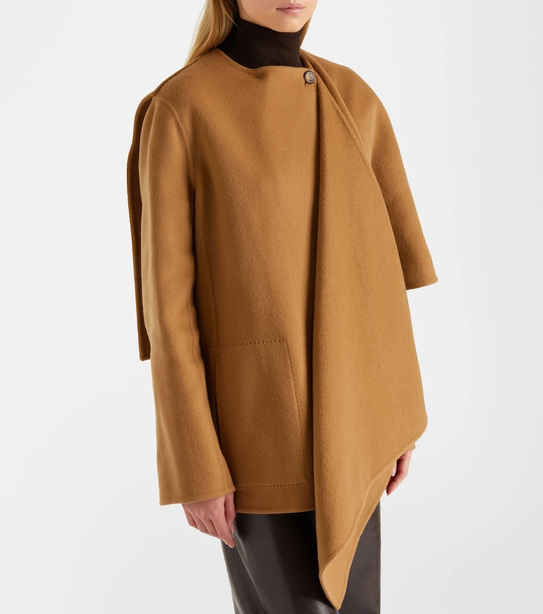 Altuzarra - معطف Dak بقصة كاب من مزيج الصوف