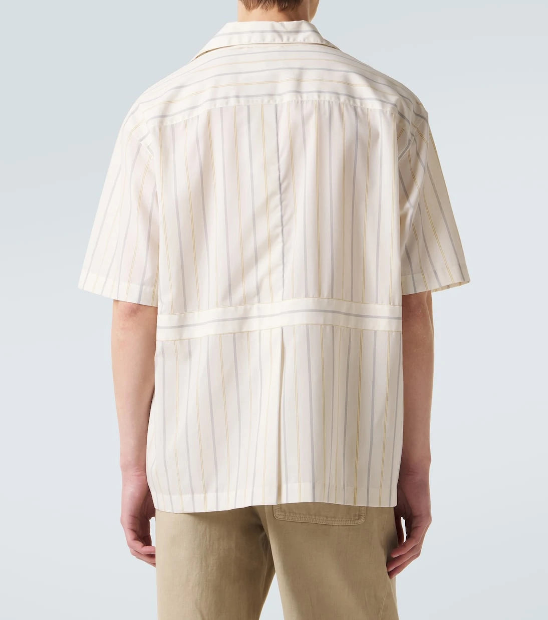 Calvin Klein Collection - Nathaniel striped bowling shirt