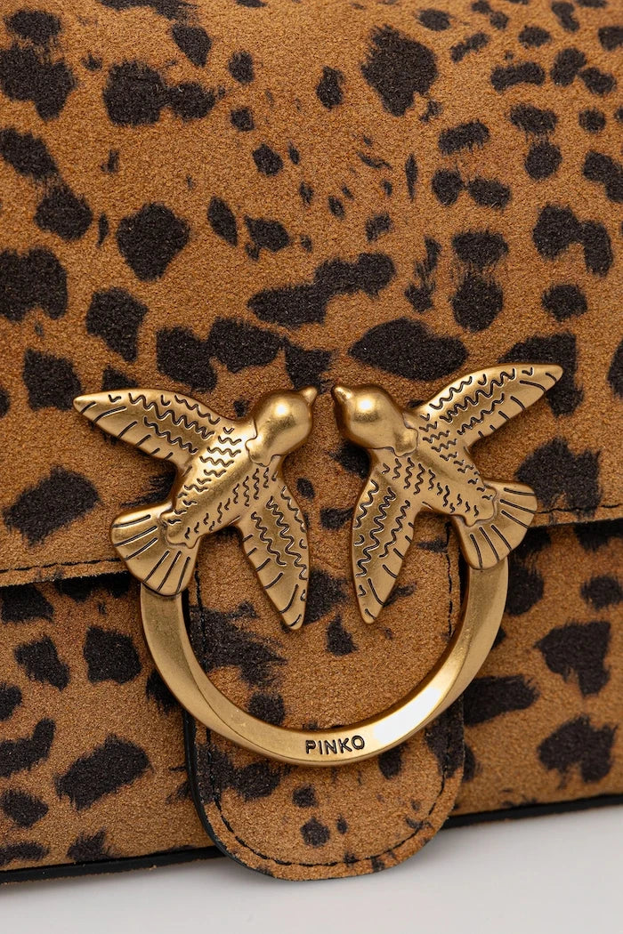 Велурена чанта Pinko