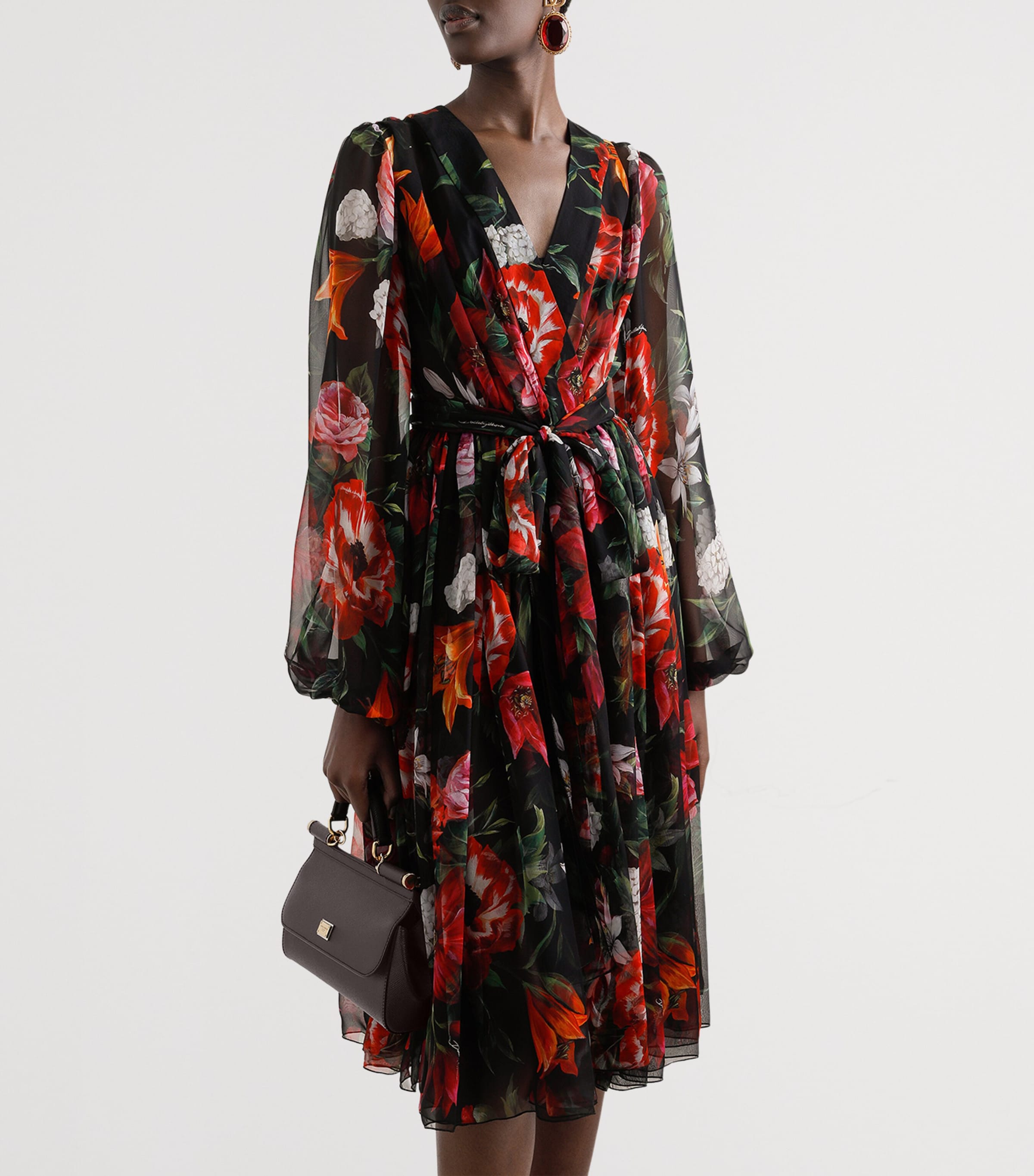 Dolce & Gabbana Multi Leather Sicily Top-Handle Bag