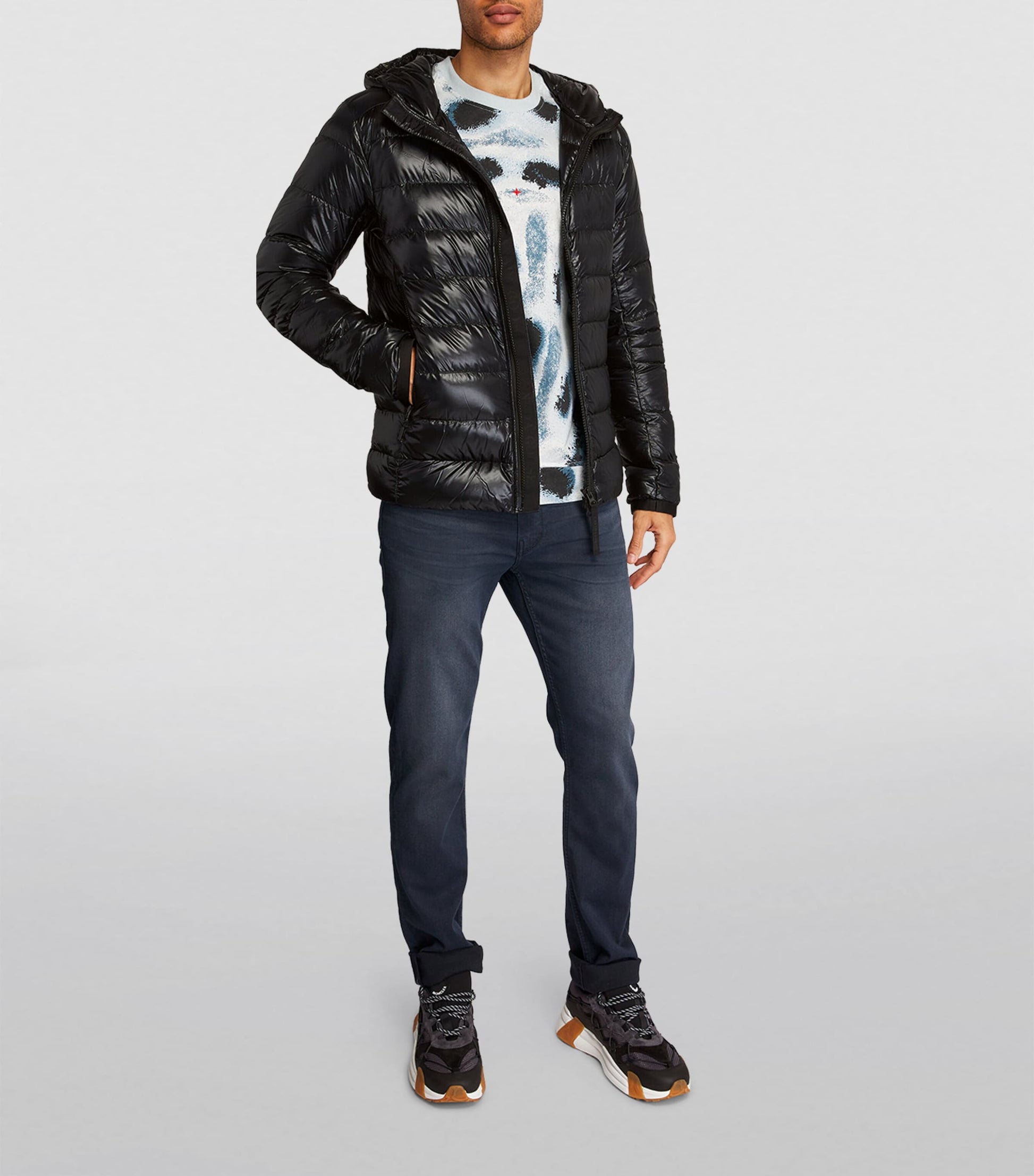 Black Crofton Hooded Jacket