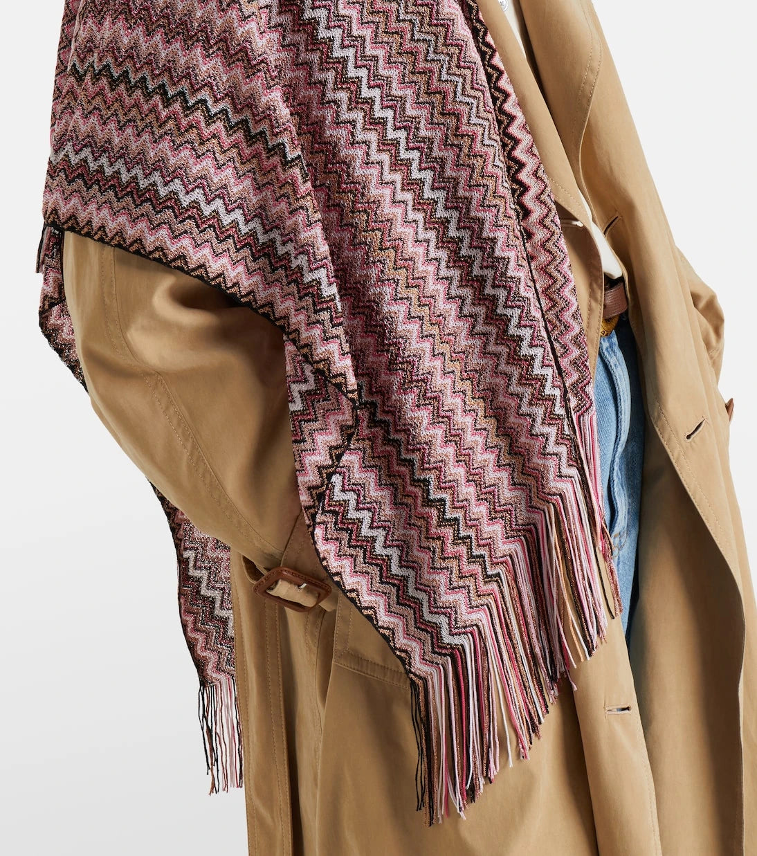 Missoni - Zigzag fringed scarf