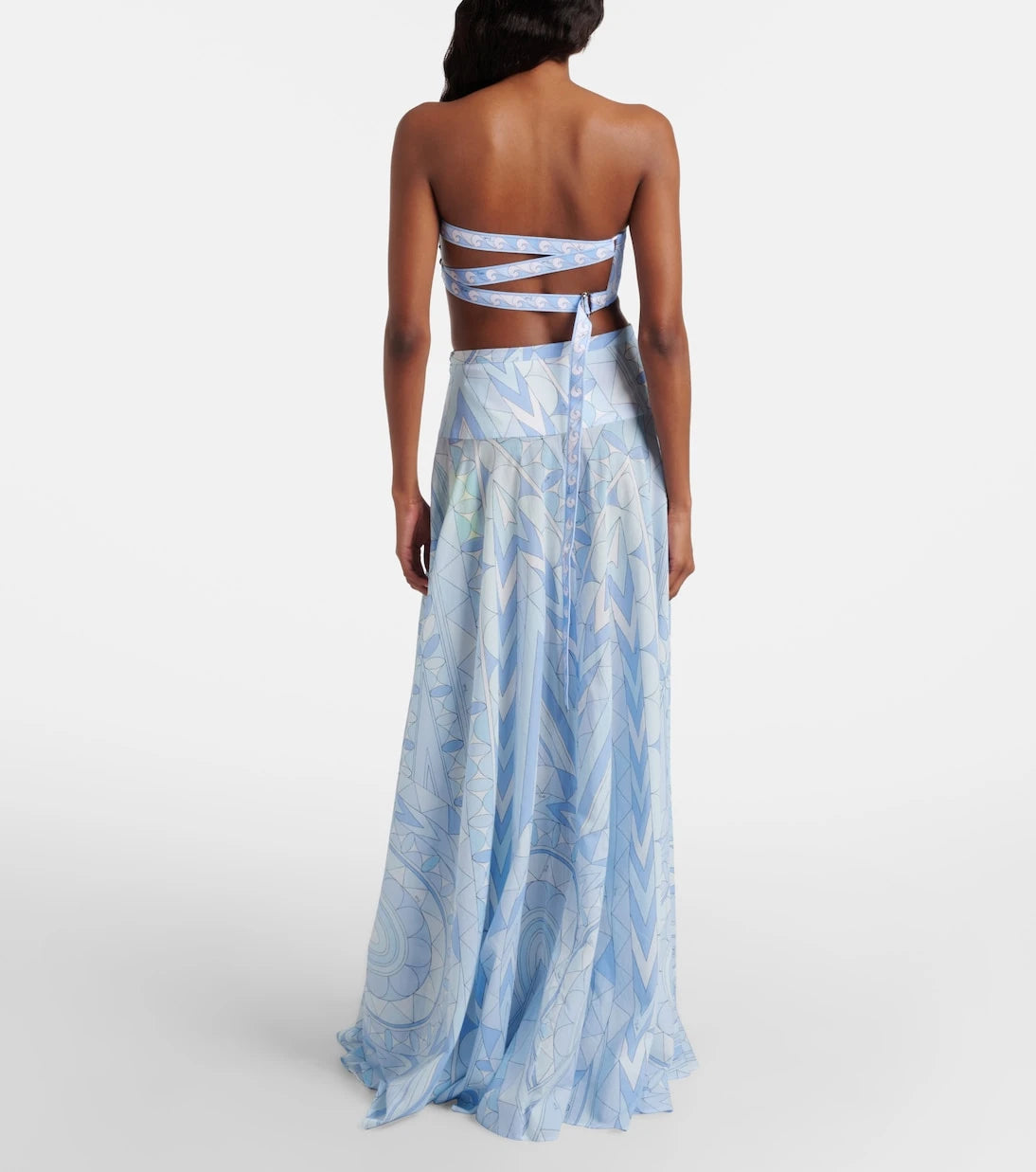 Pucci - Angoli cotton maxi skirt