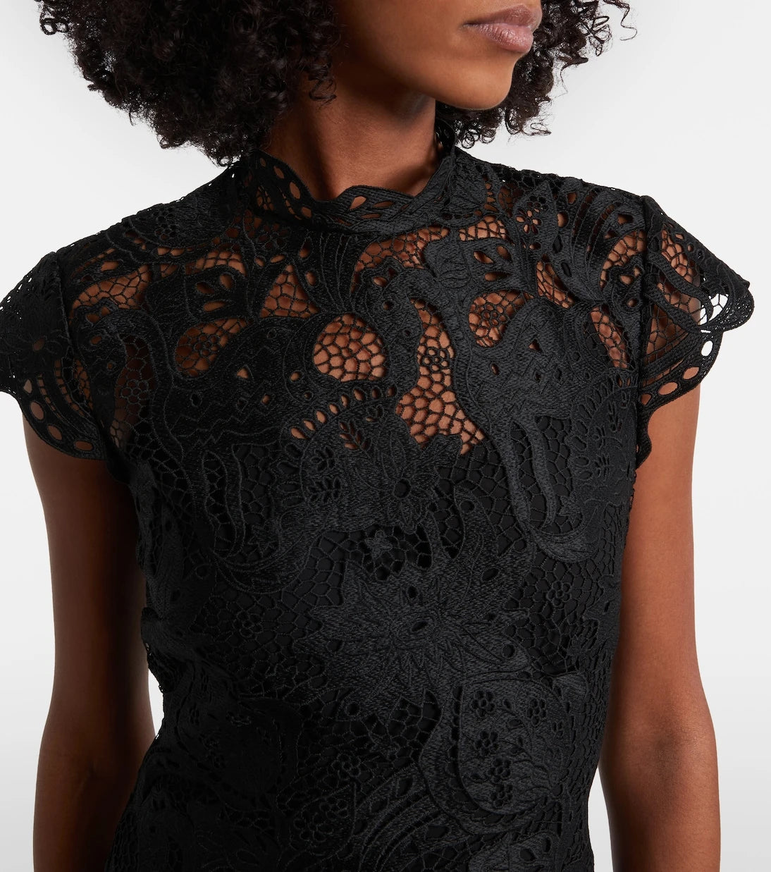 Staud - Rosaline guipure lace cocktail dress