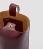 LOEWE Burgundy Medium Leather Pebble Bucket Bag