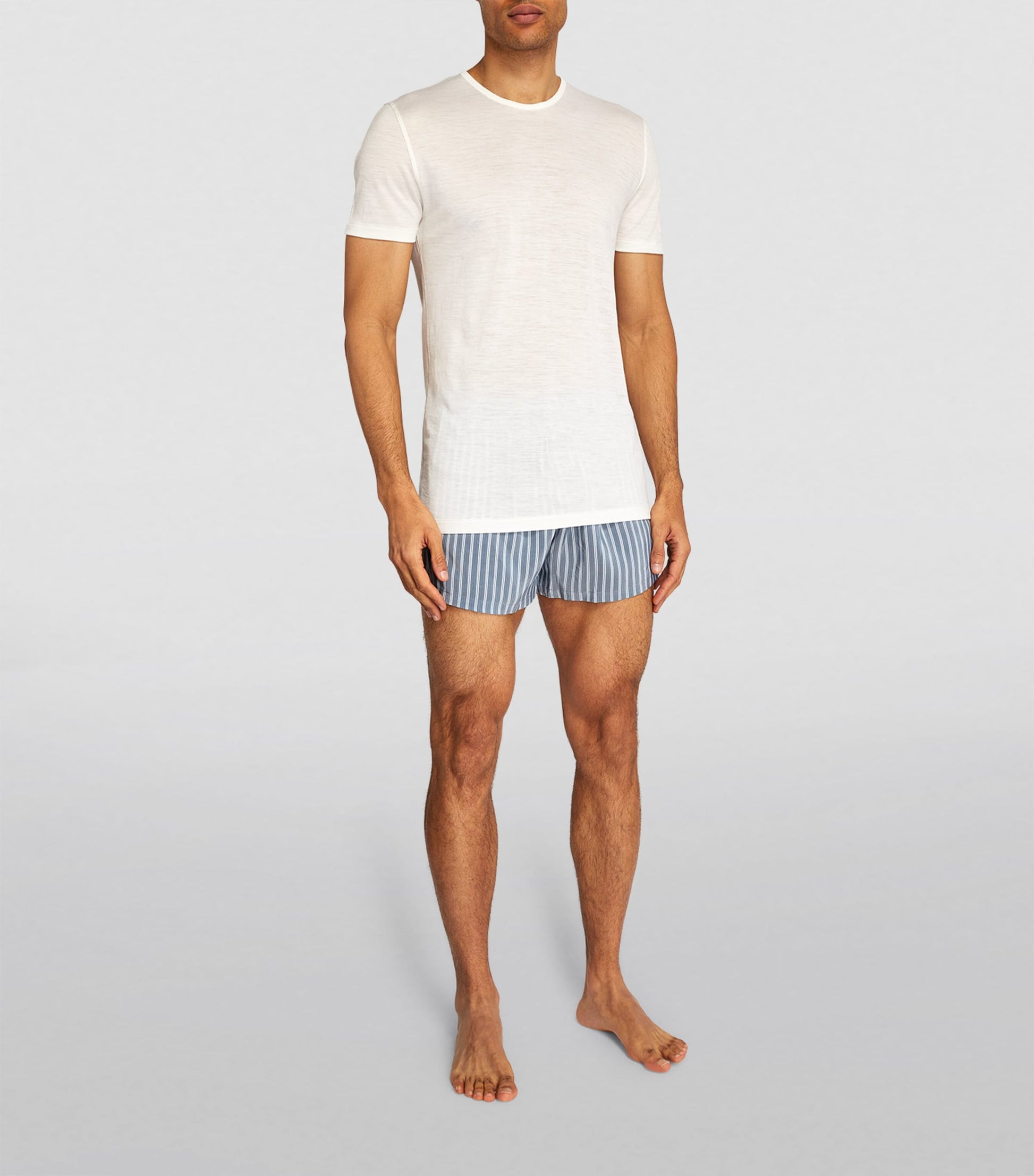 Wool and Silk Short Sleeve Top