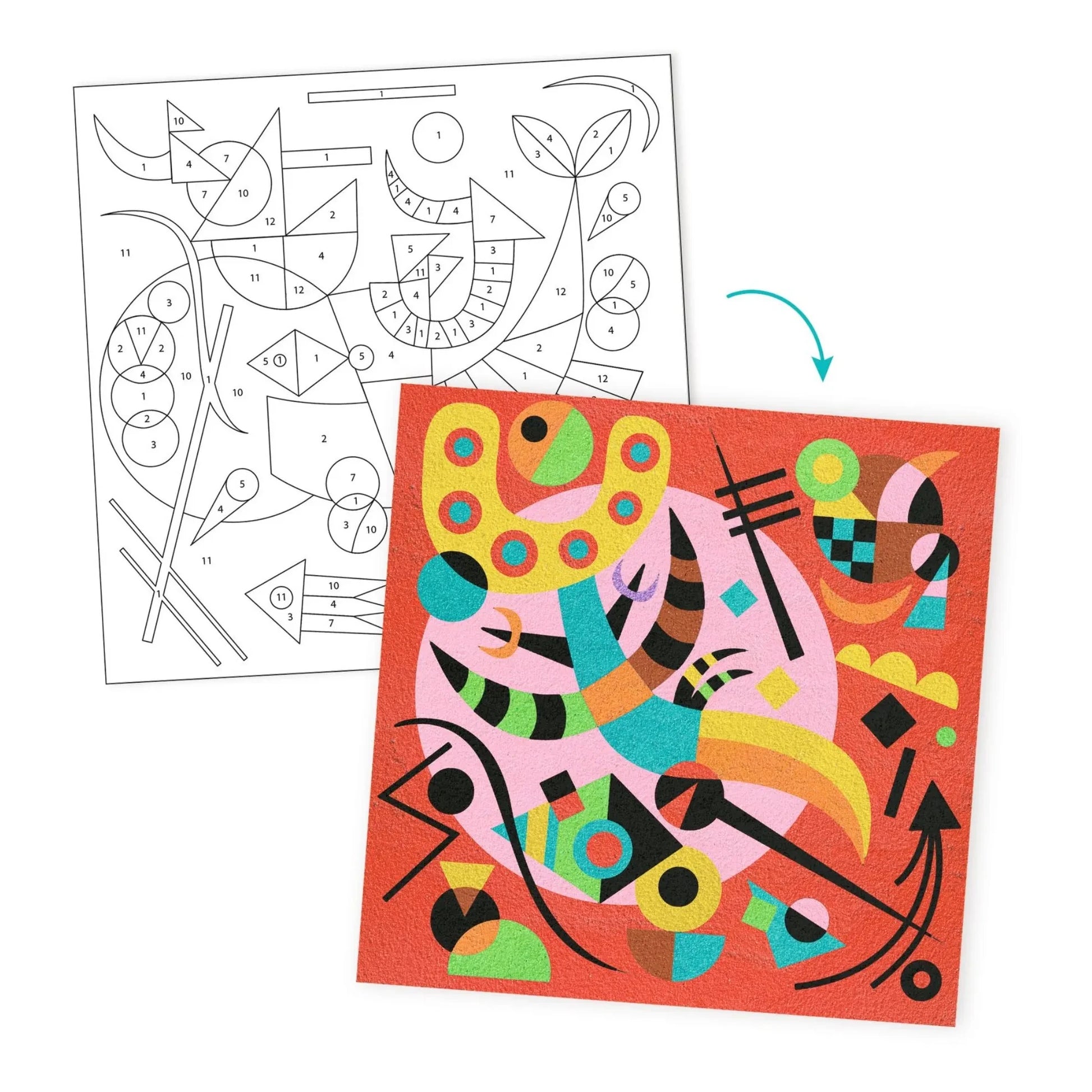 Djeco - Abstract Coloured Sand Activity Kit