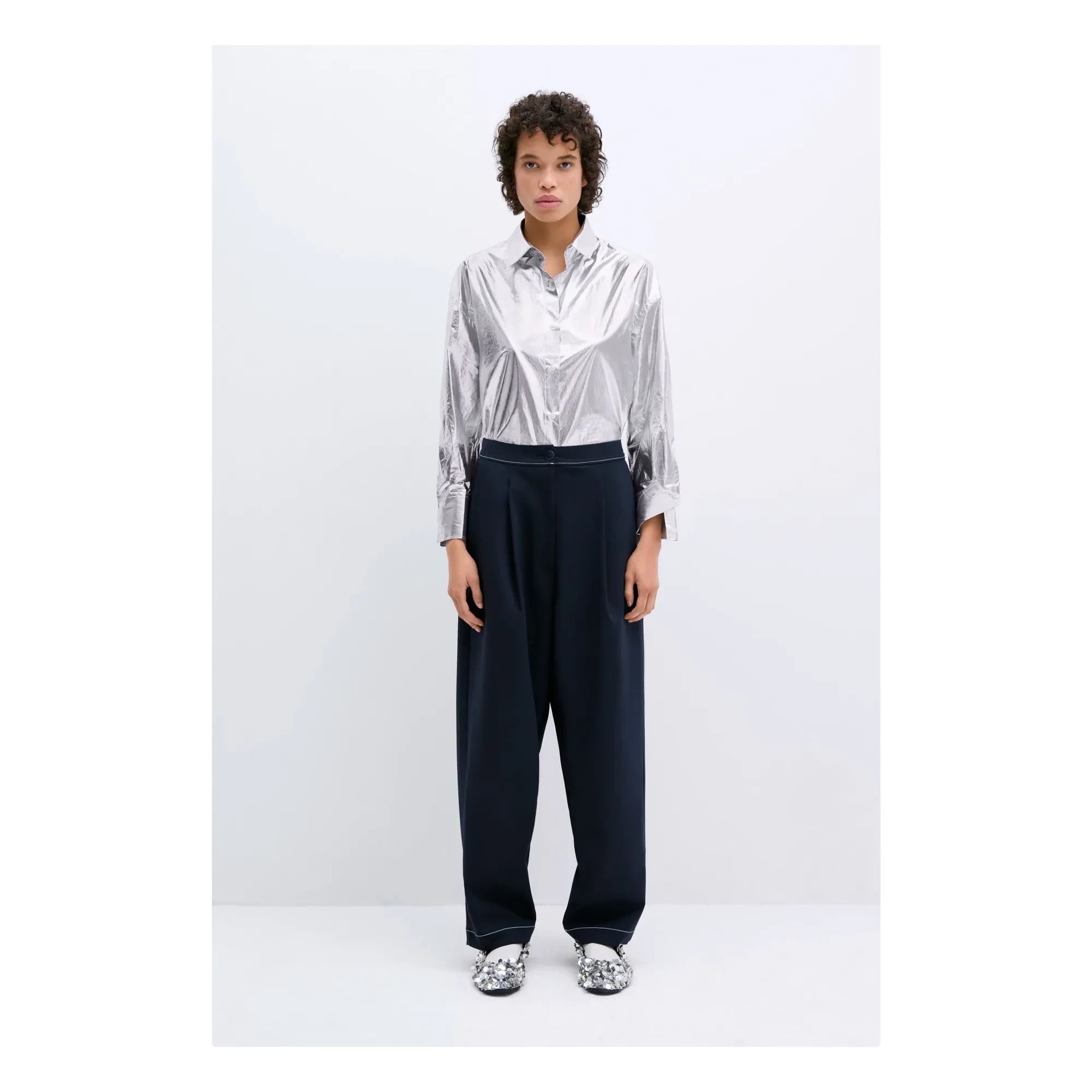 Cordera - Tailoring pants | Navy blue