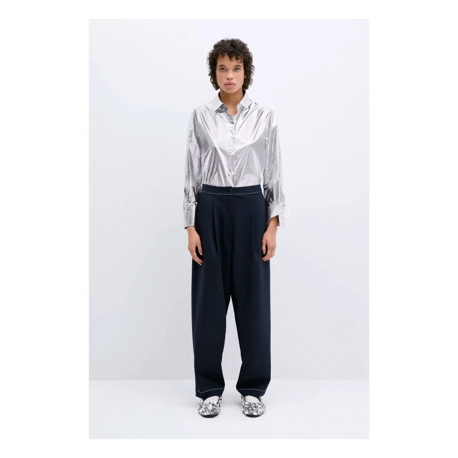 Cordera - Tailoring pants | Navy blue