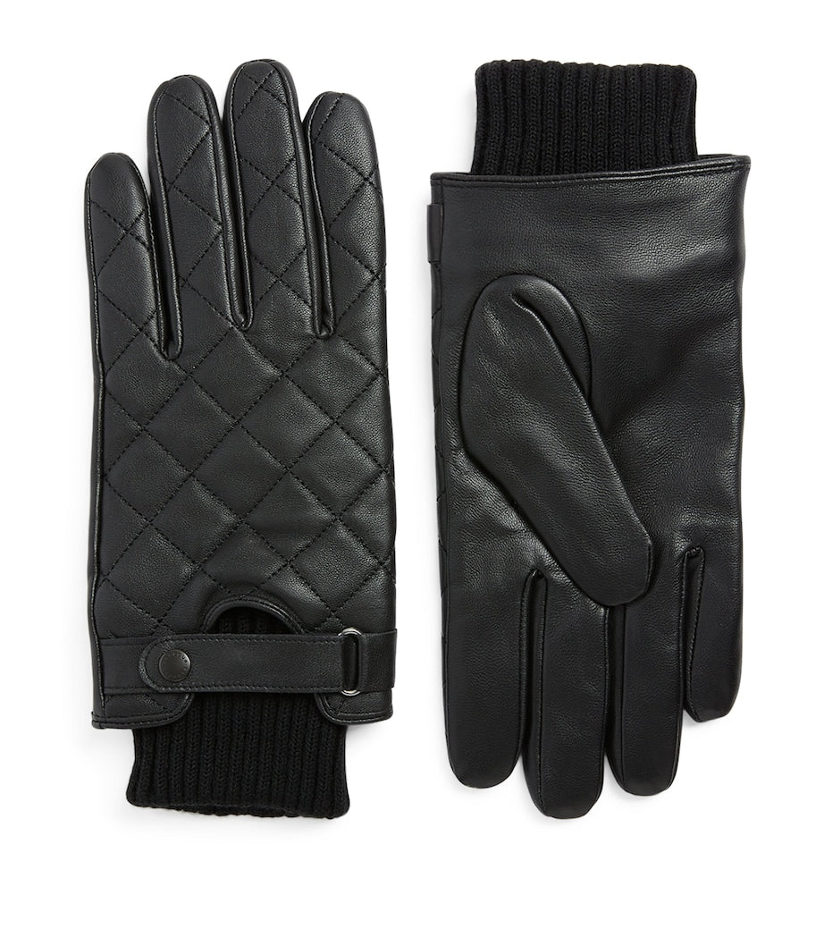 Barbour Quilted Leather Gloves