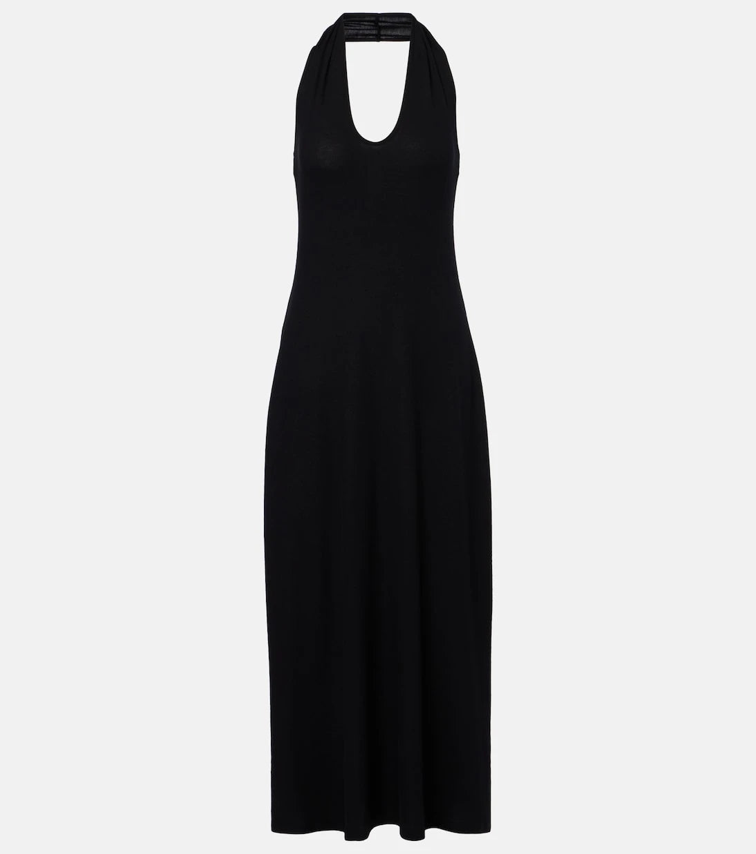 Leset - Lauren halterneck jersey midi dress