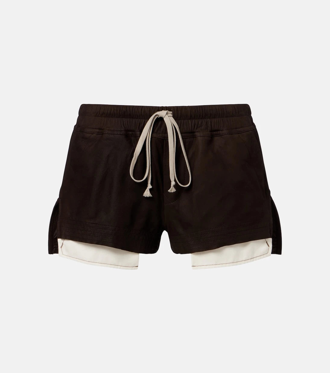 Rick Owens - Fog suede shorts