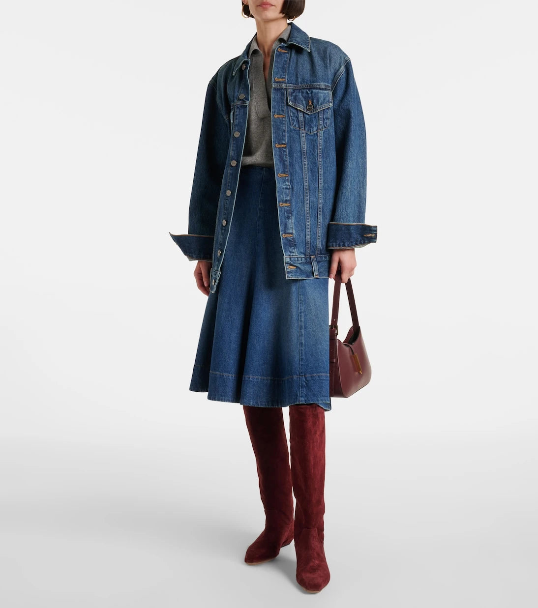 Paris Texas - Bettina 25 suede knee-high boots