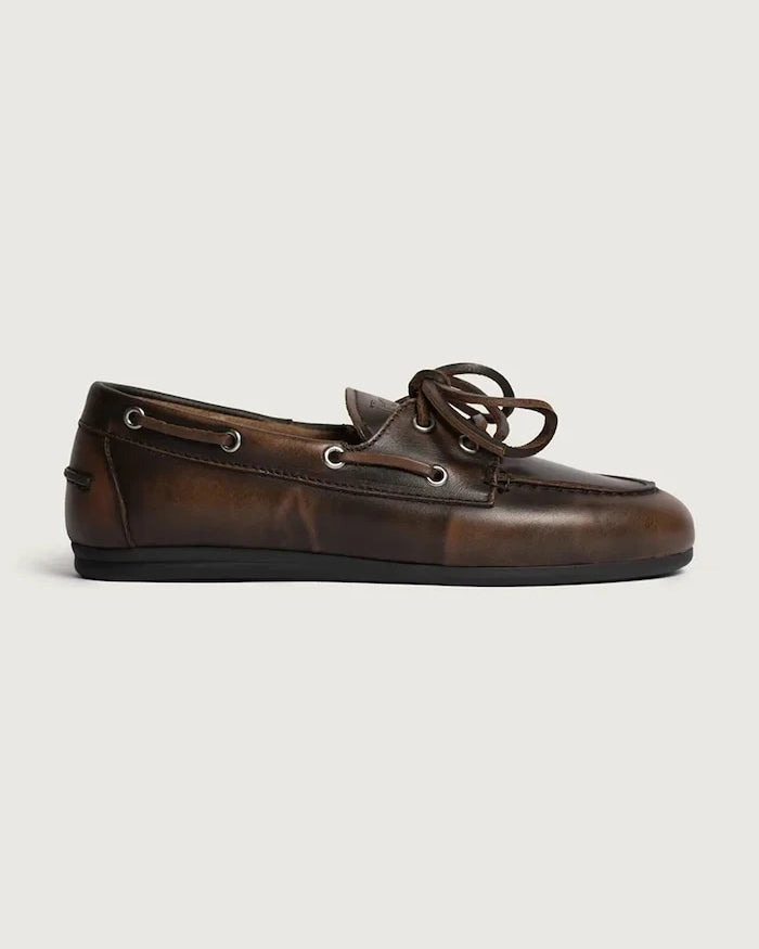 Posa süet kadın mokasen Boat Loafer