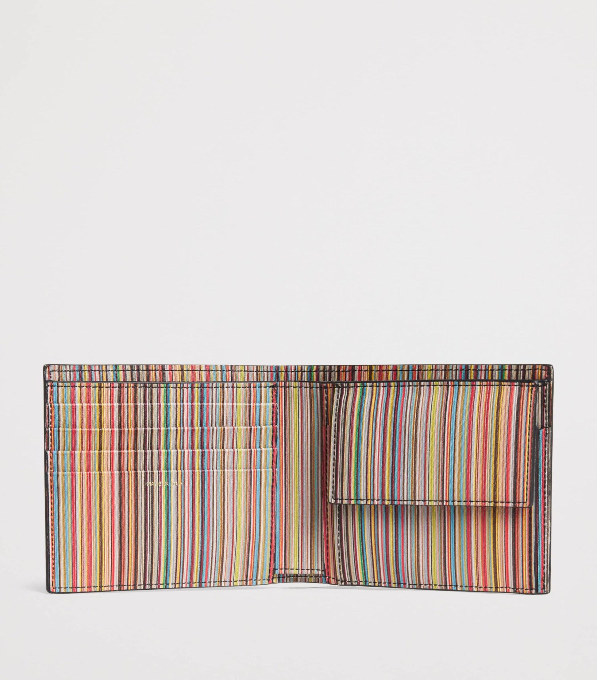 Paul Smith Leather Signature Stripe Bifold Wallet