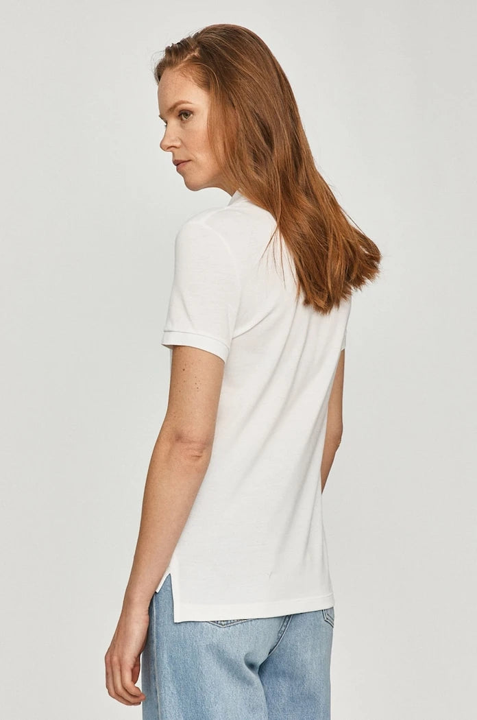 Lacoste тениска с яка дамска от памук