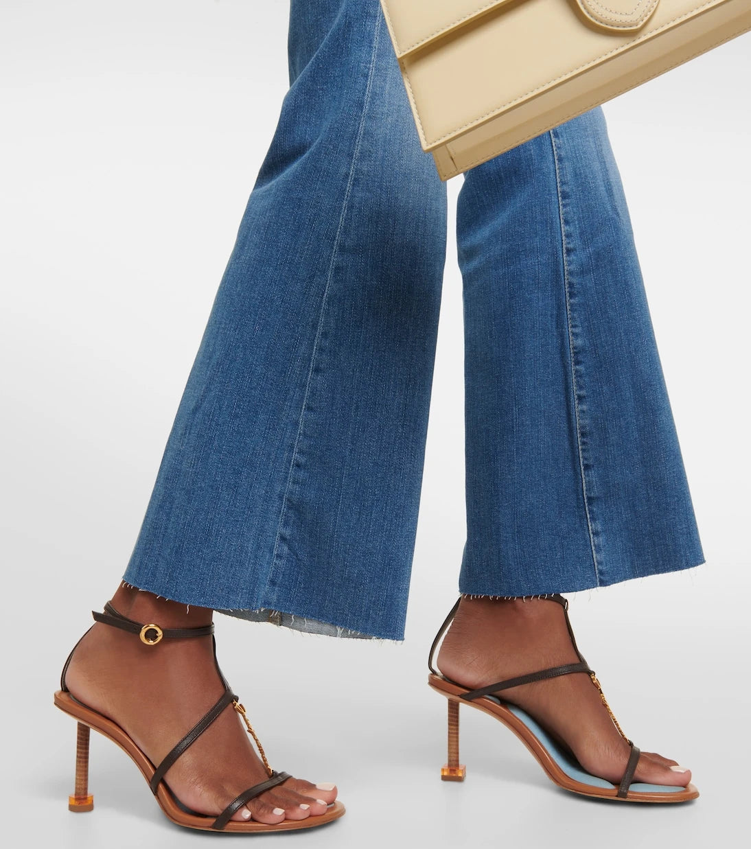 Frame - Le Easy Flare Raw Fray flared jeans