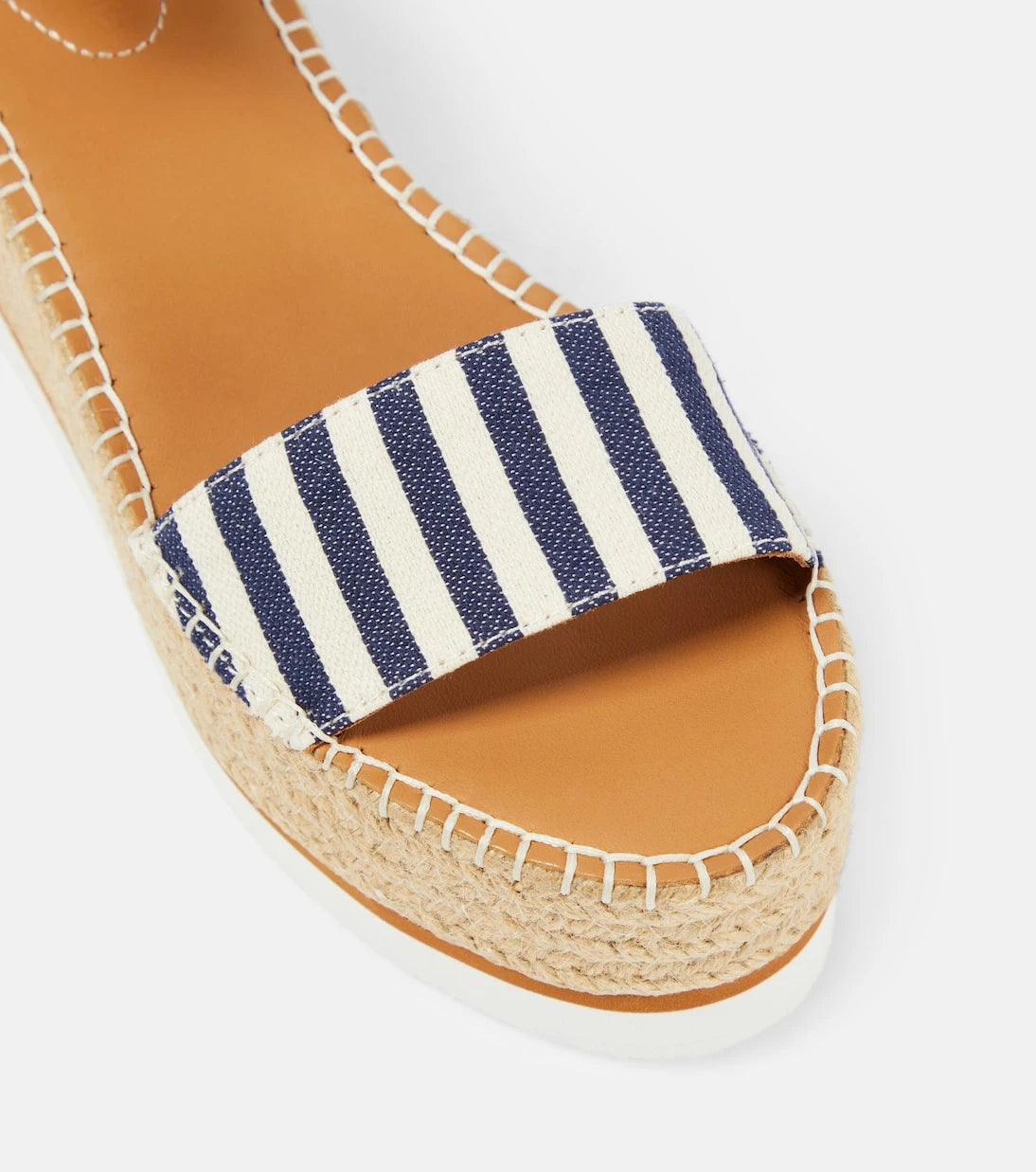 See By Chloé - Glyn striped espadrille wedges