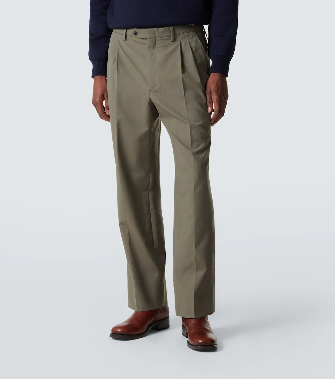 Prada - Wool and cotton straight pants