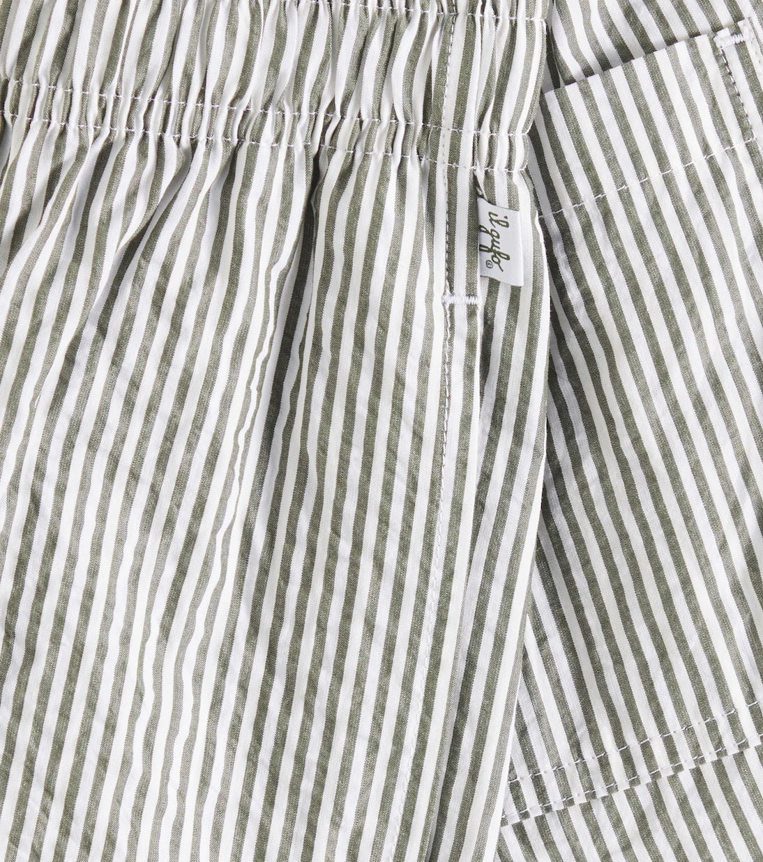 Il Gufo - Striped cotton Bermuda shorts
