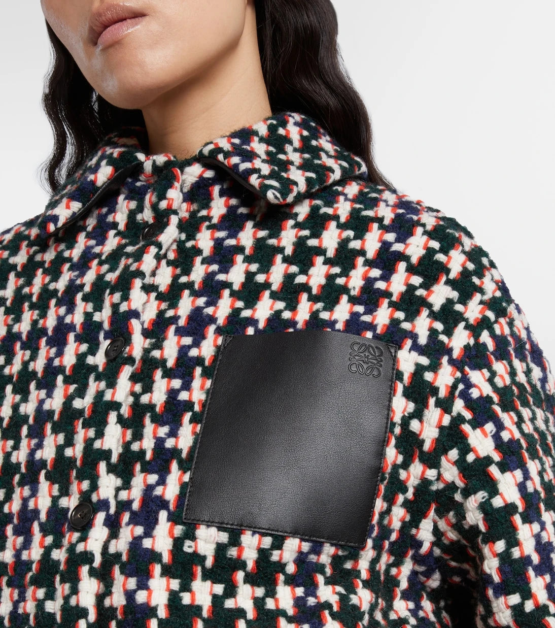 Loewe - Leather-trimmed overshirt