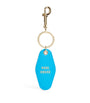 Blue Leather Pool House Keyring