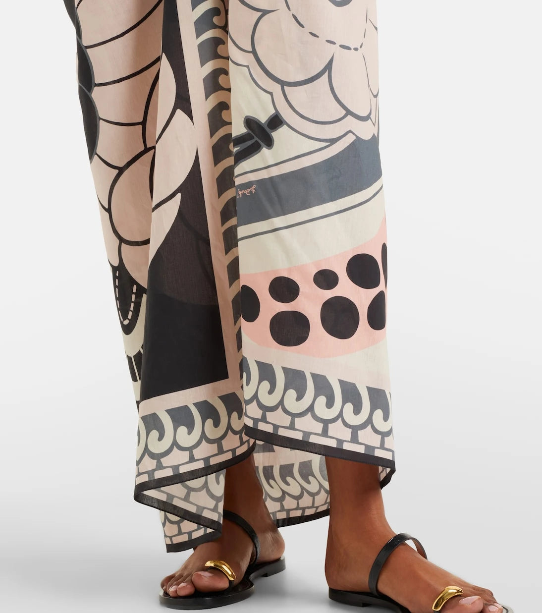La DoubleJ - Printed cotton beach cover-up