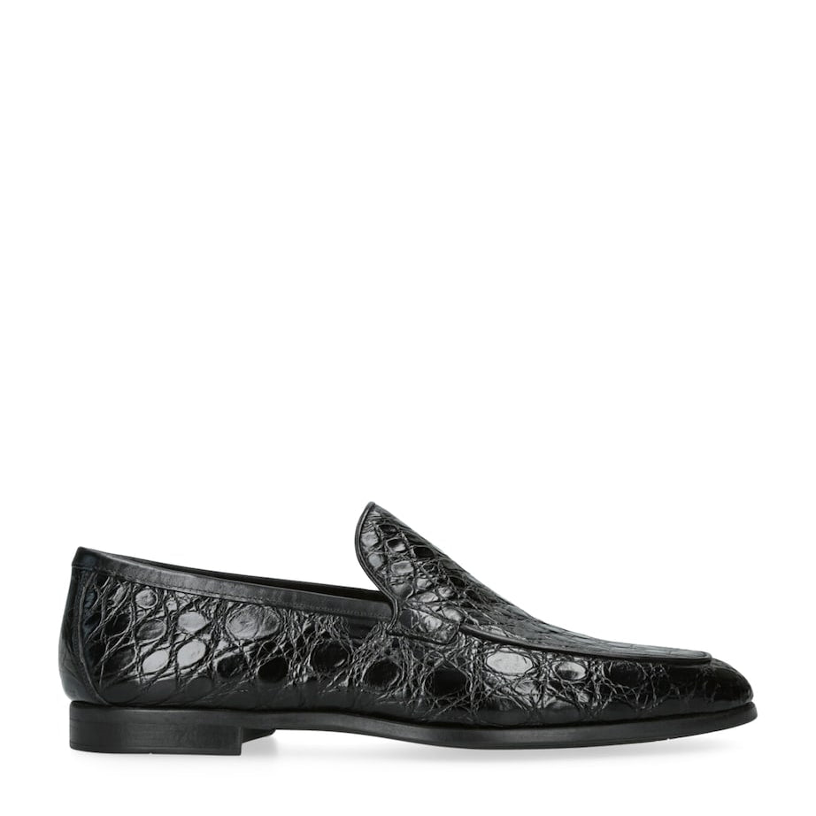 Crocodile Leather Aston Loafers