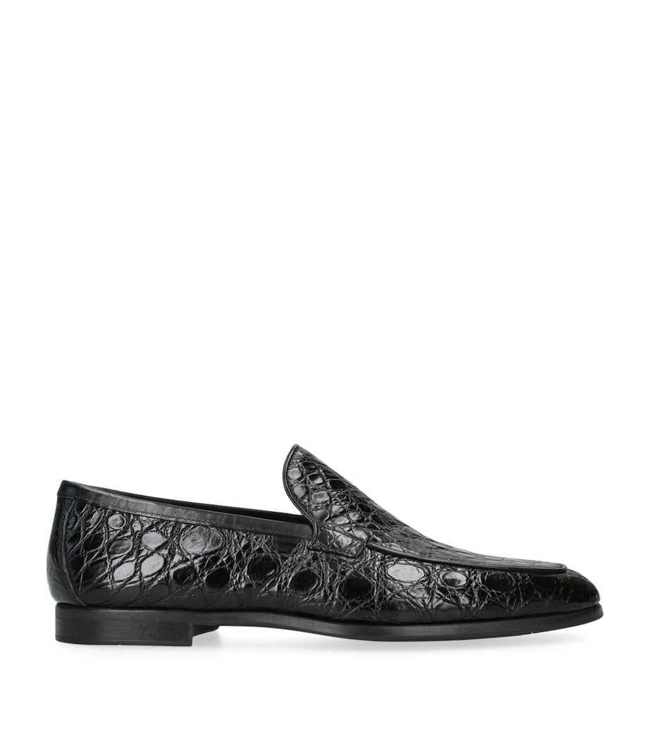 Crocodile Leather Aston Loafers