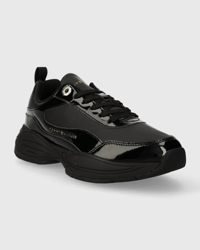 Tommy Hilfiger WOMENS CHUNKY RUNNER PATENT