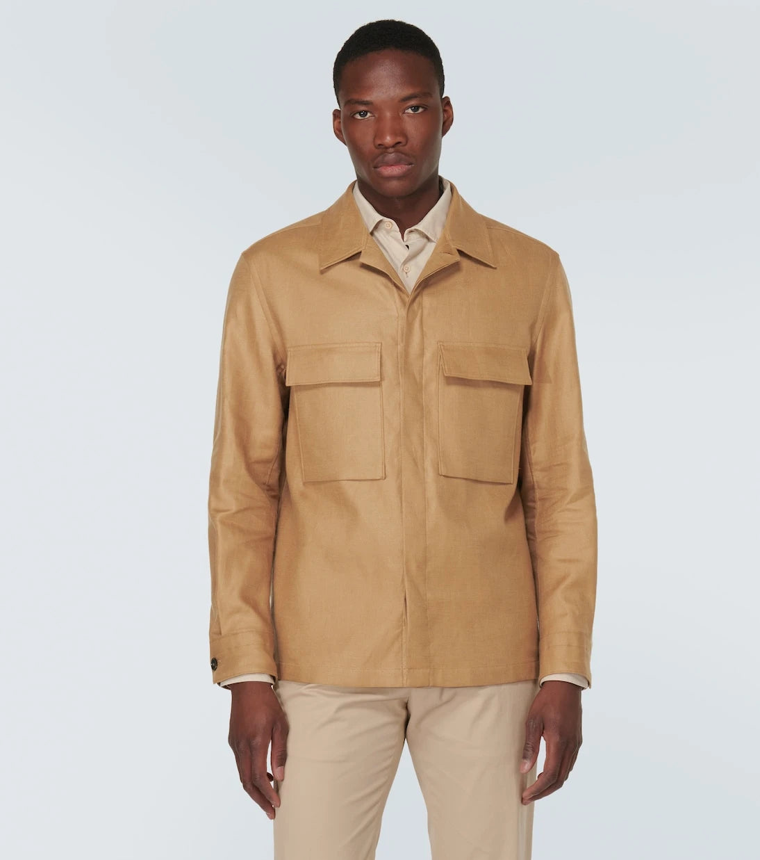 Zegna - Linen overshirt